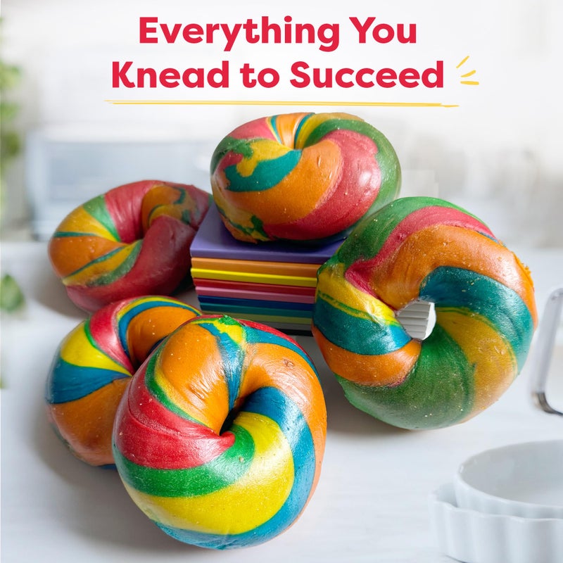 Baketivity Rainbow Bagel Kids Baking Kit - Baking Kits for Kids with Premeasured Ingredients  Step-By-Step Instructions  Video Guide  and STEM Lessons - Kids Cooking Kit for Ages 6-12+ - Image 2